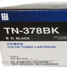 兄弟(brother) TN378BK黑色原装粉盒（约6000页） 适用品牌及机型：HL4150CDN/HL4570CDW/DCP-9055CDN/MFC-9465CDN