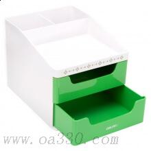 得力8901收纳盒 笔筒桌面收纳盒塑料韩国款创意时尚办公