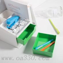 得力8901收纳盒 笔筒桌面收纳盒塑料韩国款创意时尚办公