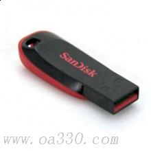 V闪迪 SDCZ50-064G-Z35 酷刃 USB2.0 U盘 黑红色