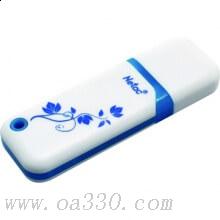 朗科 U188 闪存盘 32G （USB2.0接口）优雅青花 清新高贵