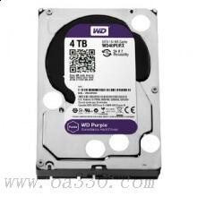 西部数据 WD40PURX 紫盘 SATA6Gb/s 64M 监控硬盘 4TB 金属银色