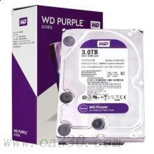 西部数据 WD30EJRX 紫盘 SATA6Gb/s 64M 监控硬盘 3TB 金属银色