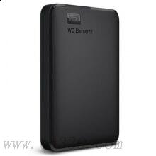 西部数据 WDBU6Y0040BBK Elements 新元素系列 2.5英寸 USB3.0 移动硬盘 4TB 黑色
