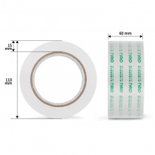 得力30325封箱胶带60mm×100y×50um(6卷/筒)(高透)