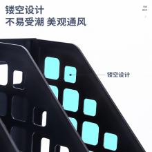 得力78991四联文件框(黑)