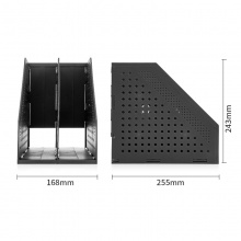 得力78999两联折叠文件框(深灰)(只)
