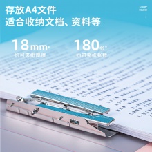 得力64516彩透双强力夹(蓝)(个)