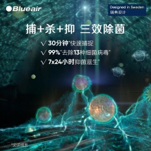 布鲁雅尔(Blueair)空气净化器 智能菌盾7440i 除甲醛除细菌智能数显除二手烟雾霾 旗舰机型