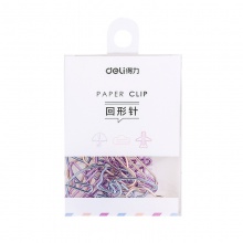 得力0055异形回形针(混)(12枚/盒)