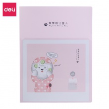 得力72554_60页资料册(红)