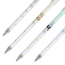 得力A650可擦中性笔0.5mm全针管(黑