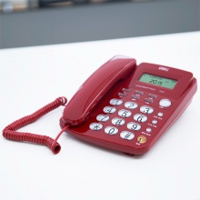 得力787电话机(红)(台)