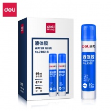 得力7302-6液体胶(透明)(6支/盒)