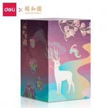 得力21717颐和园福禄护佑便签本(紫)-860页（包）