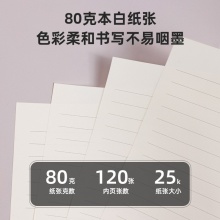 得力22264记事本205mm×143mm(蓝色)(本)