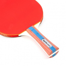 安格耐特F2366C乒乓球拍横直对拍(正红反黑)(2支/副)(带三球)