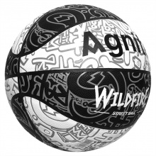安格耐特F1166_7号PU涂鸦篮球(黑色+白色)