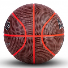 安格耐特F1167_7号六角纹PU一体篮球(红色+黑色)(个)