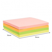 得力21513记事贴(混)76mm×76mm-200页(包)