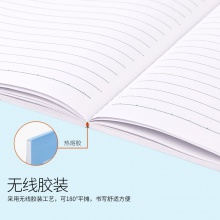得力7952办公胶装本(混)-24张-32K(本)