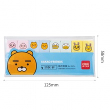 得力25914KAKAO指示标签15×47mm/20张×8枚(混色)(包)