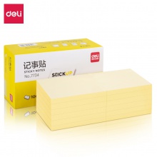 得力7734记事贴(淡黄)76×101mm(包)