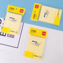 得力7734记事贴(淡黄)76×101mm(包)