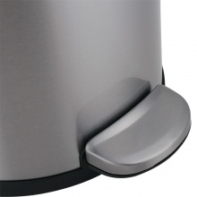 得力9551脚踏式垃圾桶(银)-5L外壳材质不锈钢