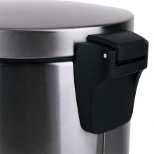 得力9551脚踏式垃圾桶(银)-5L外壳材质不锈钢