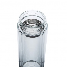 得力8977玻璃杯(黑)220ml盖子锌合金氧化