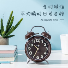 得力9036闹钟(棕色)(只)