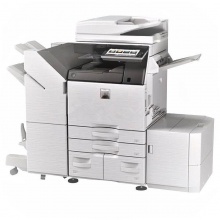 夏普MX-C6081D/V高速数码复印机输稿器+落地纸盒+鞍式装订器灰白(台)